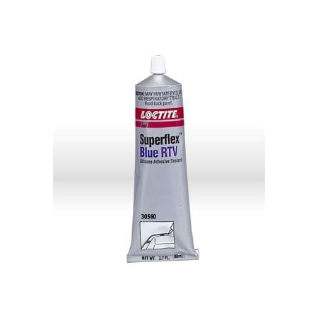 Loctite Silicone Sealant, SuperflexR Blue RTV, Silicone Adhesive Sealant 80 ml Tube, Carded LOC30560